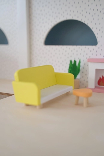 Wooden sofa for comfortable play