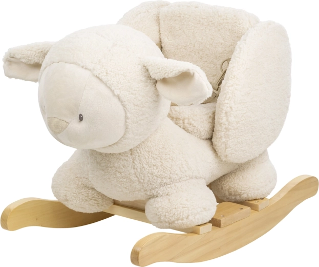 Nattou Teddy rocking toy – plush sheep, ecru