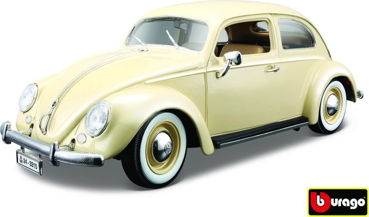 BBU Volkswagen Käfer-Beetle 1955 Beige Car Model 1:18