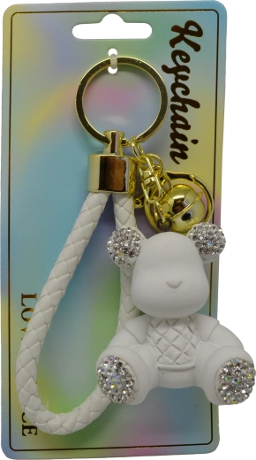 White Bear Keychain