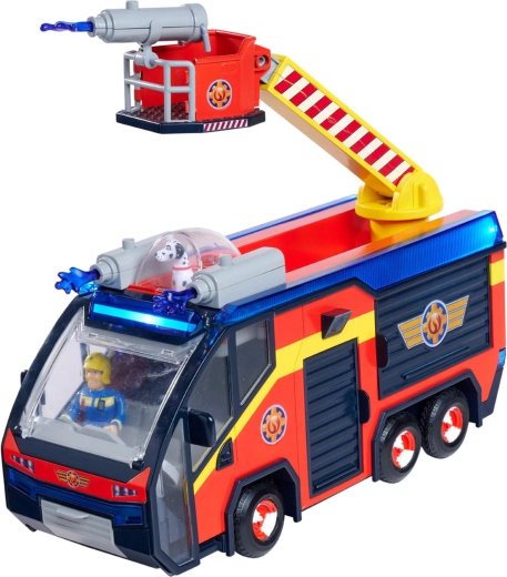 Rotating ladder with water projectiles