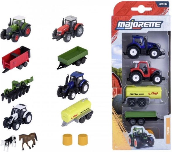 Metāla lauksaimniecības transportlīdzekļi – 5 gabalu komplekts