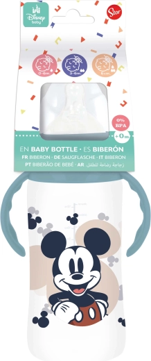 Baby bottle with handles Mickey 360 ml