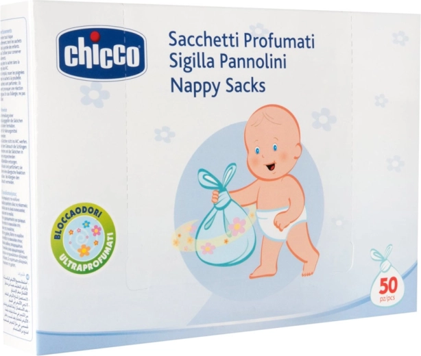 Chicco aromatizēti maisiņi autiņbikšu utilizācijai, 50 gab.