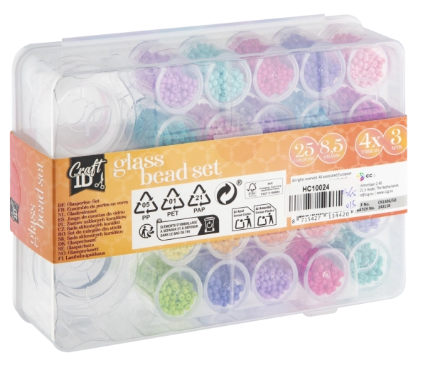 Kvalitatīvas stikla pērlītes profesionālam izskatam