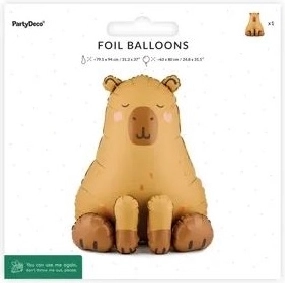 Capybara Foil Balloon 63 × 80 cm