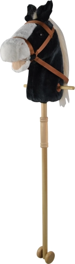 Melns zirdziņš uz kāta ar skaņām, 95 cm
