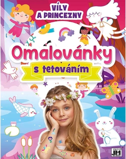 Krāsojamā grāmata ar tetovējumiem “Fejas un princeses”