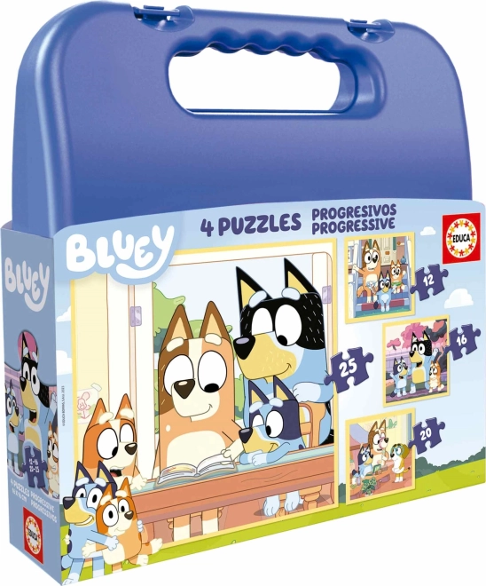 Puzzle in Suitcase Bluey 4in1