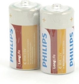 Cinka hlorīda baterija Philips C R14 1,5 V