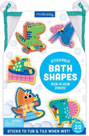 Stick-on Foam Bath Shapes Dinosaurs by Mudpuppy