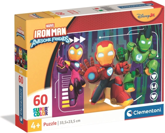 Puzzle Iron Man and Amazing Friends 60 pieces CLEMENTONI