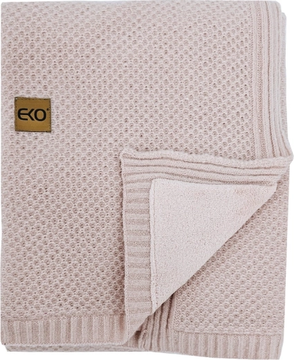 EKO pīta bērnu sega ar oderi rose pink 100 × 80 cm