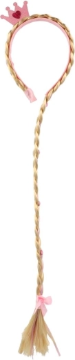 Long blonde braid for an instant transformation