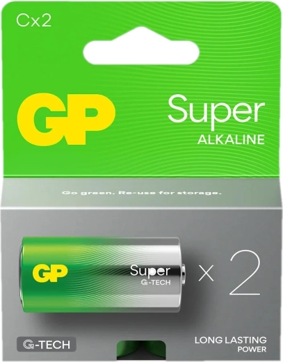 Alkaline battery C LR14 GP Super, 2 pcs