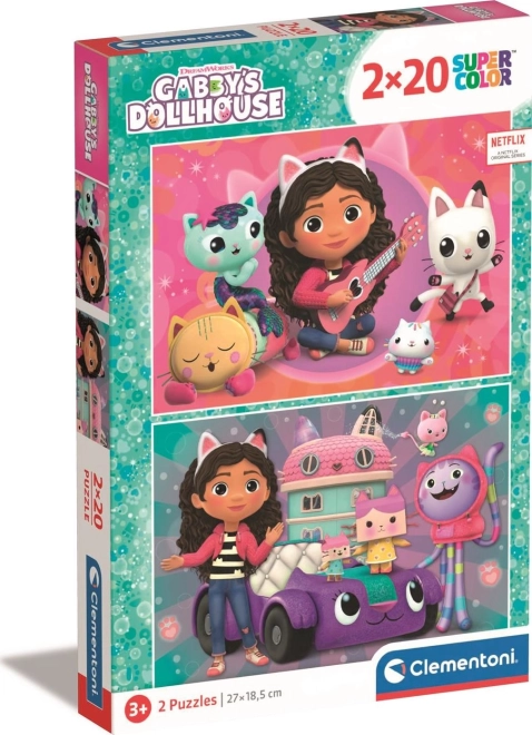CLEMENTONI Puzzle Gabby’s Magical House 2x20 pieces
