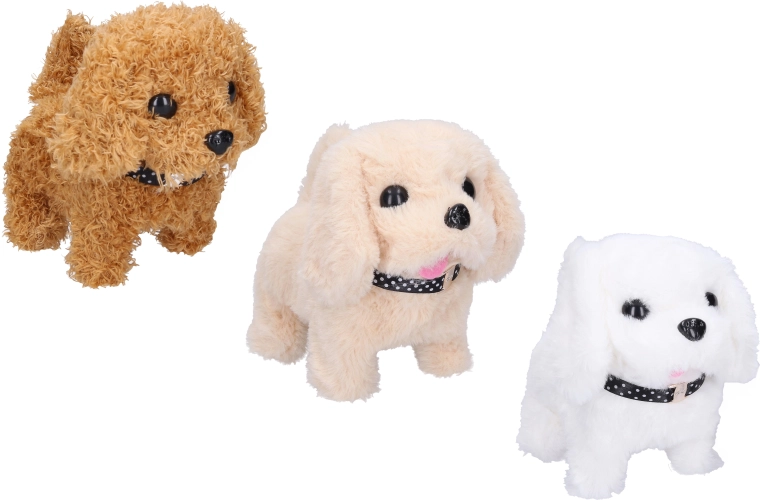 Walking and Barking Plush Puppy 16 cm