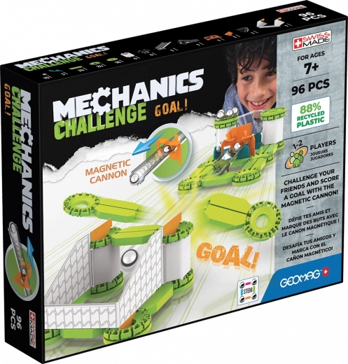 Magnētiskais konstruktors GEOMAG Mechanics Challenge 96 detaļas