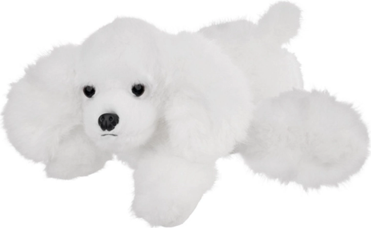 Plush white puppy 28 cm