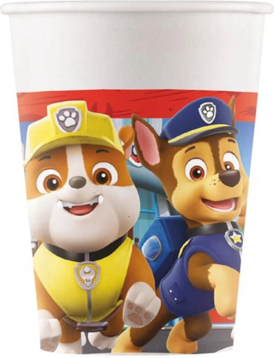 Papīra glāzes PAW PATROL 200 ml, 8 gab.