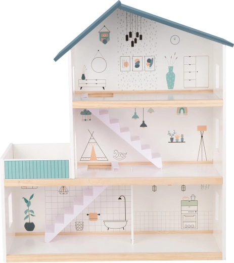 Atvērts trīsstāvu dizains ērtai piekļuvei