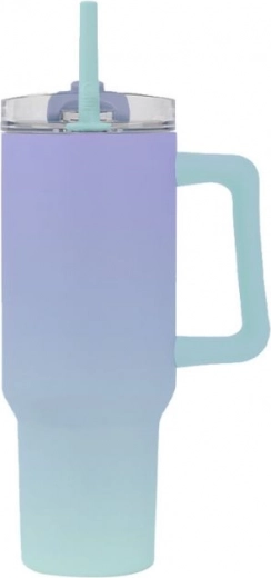 Large insulated tumbler with straw 1200 ml