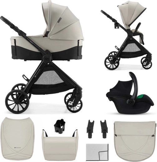 Kinderkraft kombinētie rati Vesto 2 3v1 beige