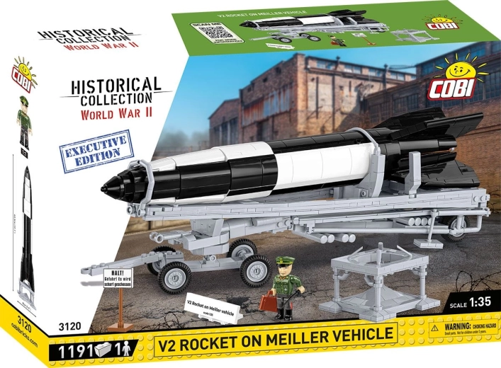 Cobi Historical Collection Otrā pasaules kara raķete V2 uz Meiller transportēšanas un palaišanas šasijas (Executive Edition)