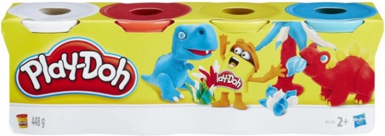 Play-Doh modelēšanas masa, 4 trauciņu komplekts, 448 g – Dinozauri
