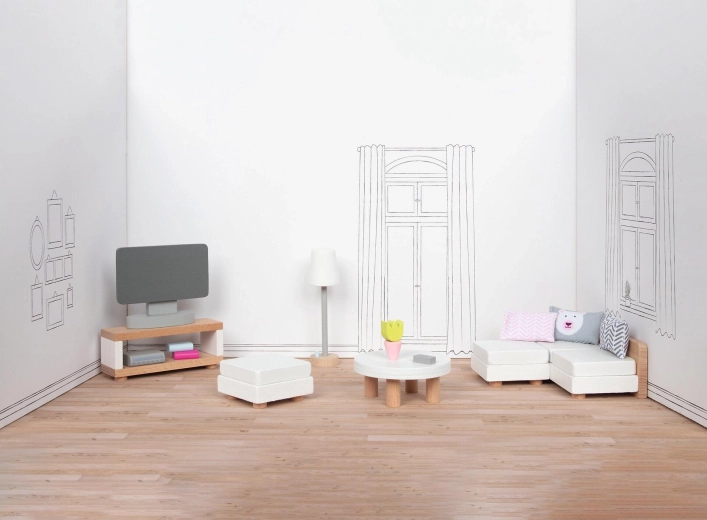 Goki Dollhouse Furniture – Living Room