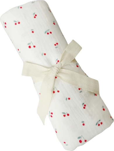 Carlo Baby muslin blanket cherries