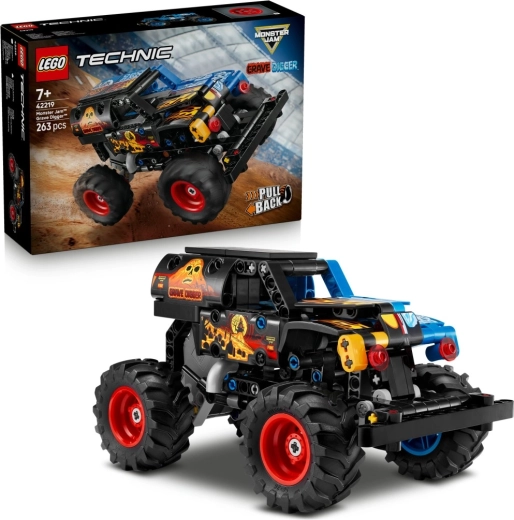 Lego Technic Monster Jam Grave Digger uguns un ledus – uzvelkams monstru kravas auto (7+)