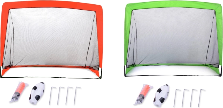 SPORTO Portable Folding Soccer Goal with Accessories 120 × 90 cm