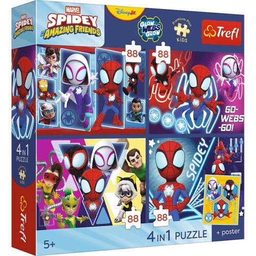 4 separate puzzles in one pack