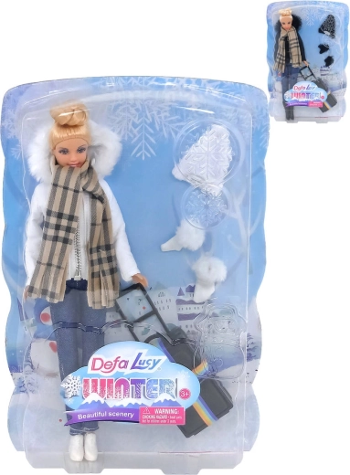 Lelle Defa Lucy Winter ar ziemas apģērbu un aksesuāriem – 1 gab.