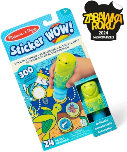 Sticker Wow - Book and Stamp with Stickers - Sea Turtle