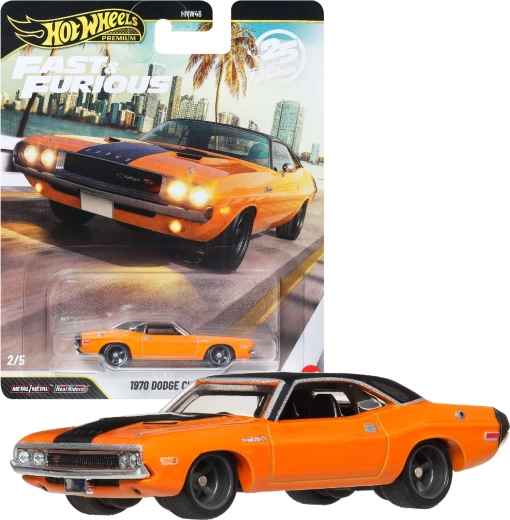 Hot Wheels Premium Fast & Furious 1970 Dodge Challenger R/T - 1 gab.