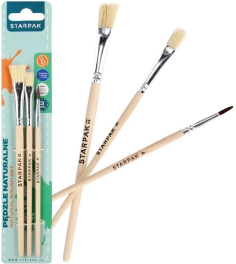 Set of natural brushes – 3 pcs