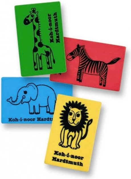 Plastiskā dzēšgumija KOH-I-NOOR Afrika, 1 gab. (motīvu mikss)