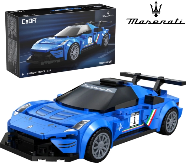 CADA konstruktors sacīkšu auto MASERATI MC20 GT2 1:24, 240 detaļas