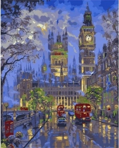 Norimpex Gleznošana pēc numuriem Londona naktī 40 × 50 cm