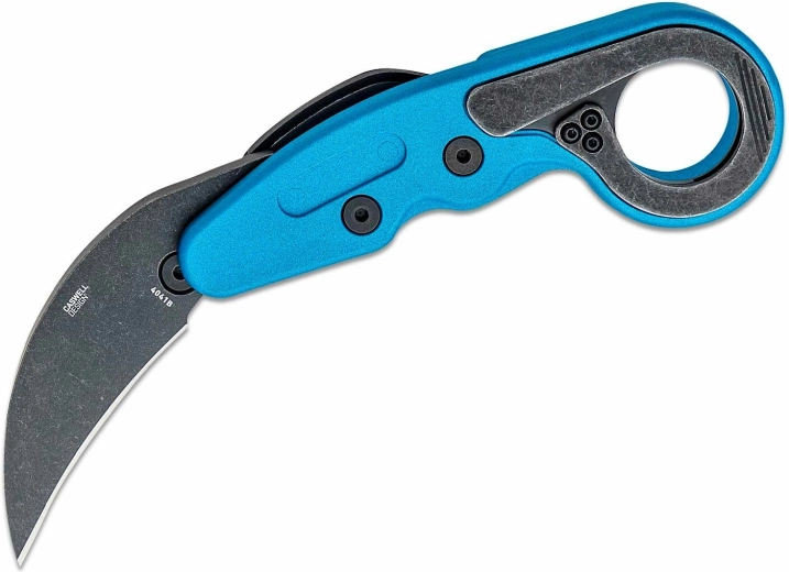 CRKT Provoke Blue Metallic karambits ar kinemātisku atvēršanu