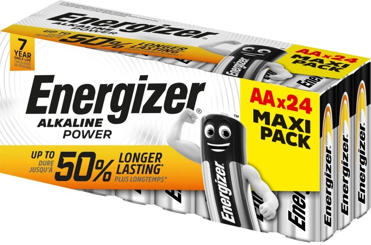 Sārma baterijas AA ENERGIZER Alkaline Power 24 gab.