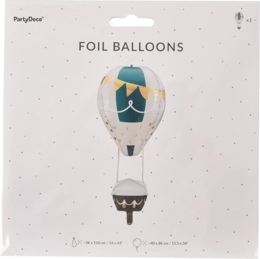 Folijas balons karstā gaisa “lidojošais” balons 4D 36 × 110 cm