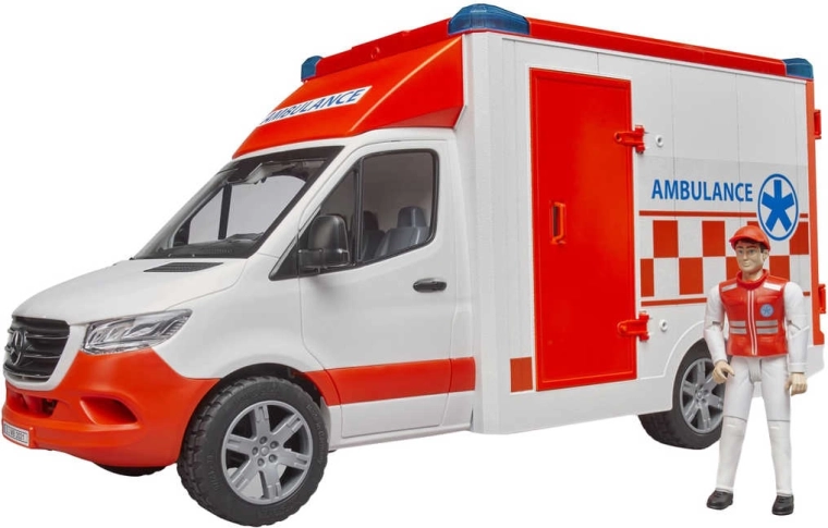 Mercedes-Benz Sprinter Bruder Ambulance with Paramedic, Lights and Sound