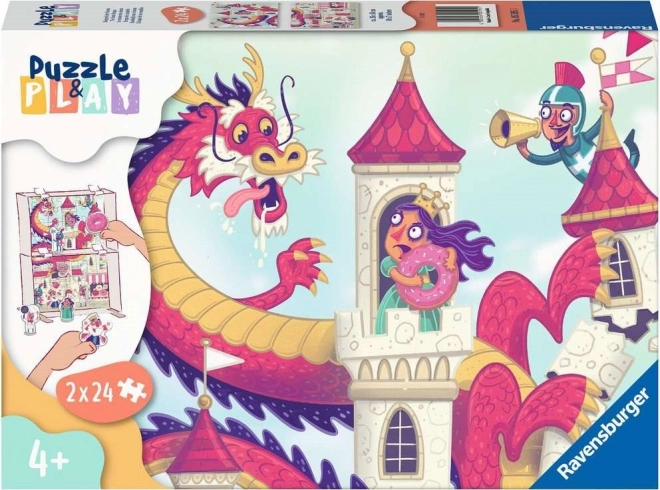 Ravensburger Puzzle & Play: Donut Kingdom – 2×24 pieces