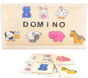 Koka domino ar dzīvniekiem