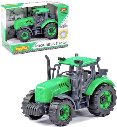 Polesie Progress Inertia Tractor green