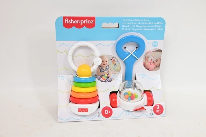 Fisher-Price grabulīša un košļājamās mantiņas komplekts 2 gab.