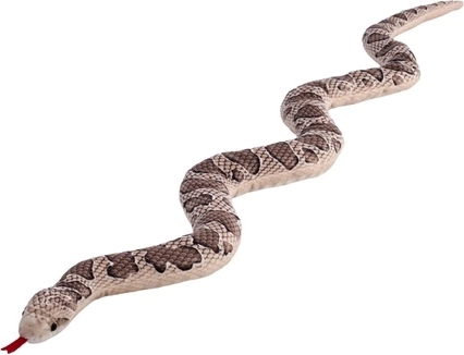 Dekoratīva čūska ar zigzaga rakstu, brūna, 100 cm
